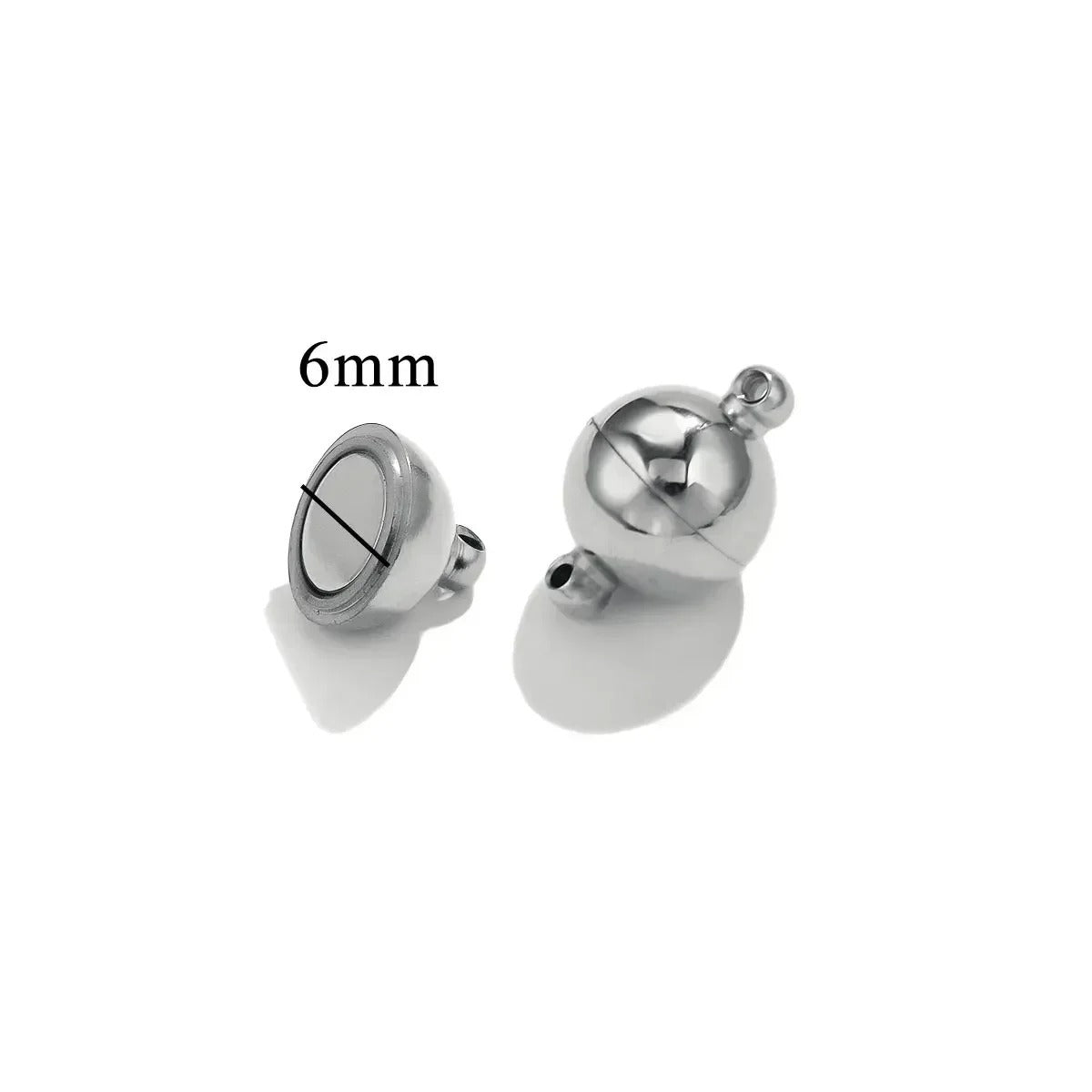 Magnetic Clasp Connector - 6mm - No Fade Gold & Silver - Per Piece