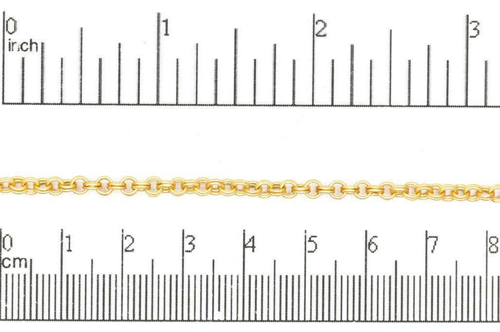 3mm Double Link Cable Chain Sold by The Foot - CH 885