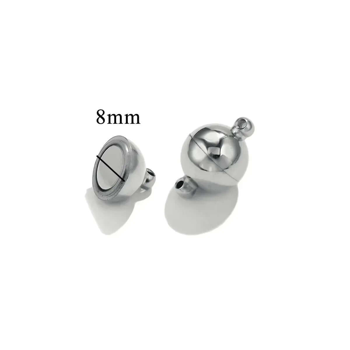 Magnetic Clasp - 8mm - Non Tarnish Gold & Stainless Steel - Per Piece