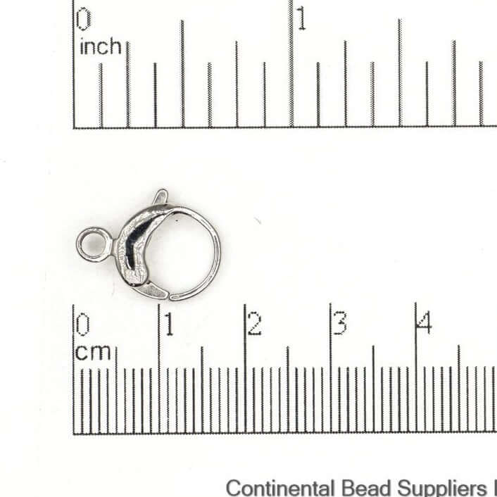 17mm x 13mm Round Lobster Claw Clasp - Made from Stainless Steel - Sold by the Piece - C105SS