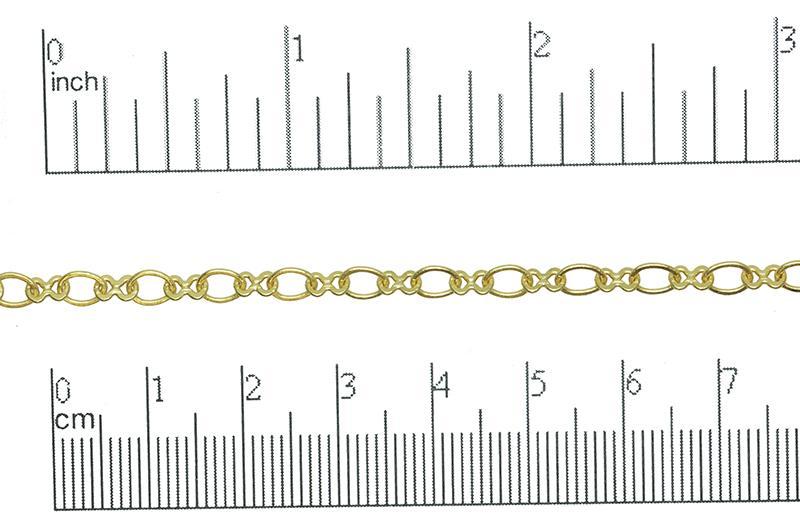 5.4mm x 4.4mm Oval & 5.2mm x 3mm Figure 8 Cable Chain Sold by The Foot - CH 868