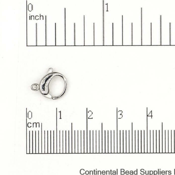 12mm x 9mm Round Lobster Claw Clasp - Made from Stainless Steel - Sold by the Piece - C104SS