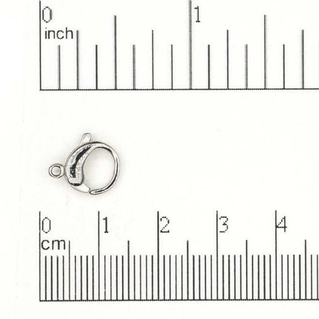 12mm x 9mm Round Lobster Claw Clasp - Made from Stainless Steel - Sold by the Piece - C104SS