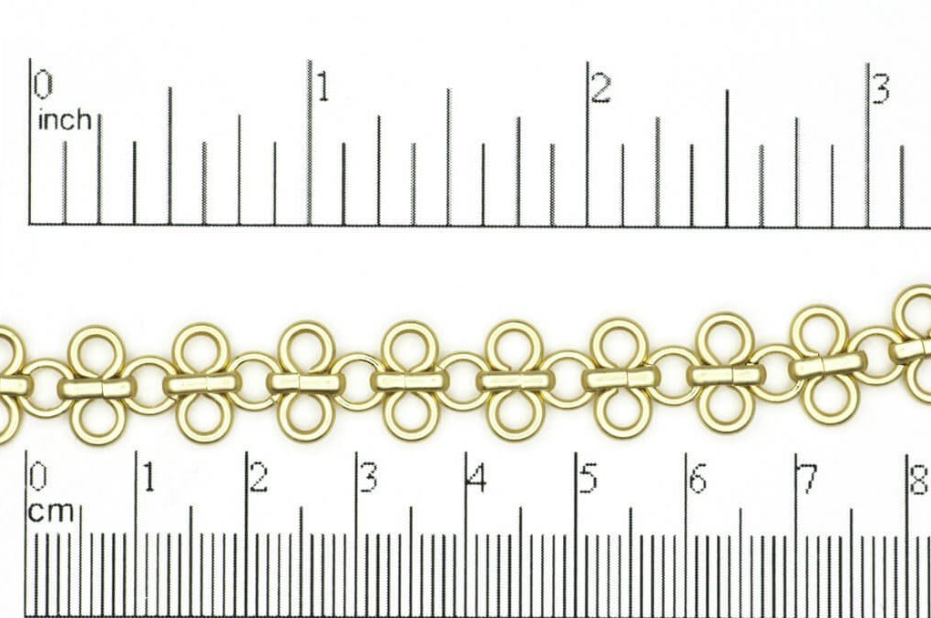 11mm Maille Specialty Chain - Made of Brass - Sold by the Foot - CH-213