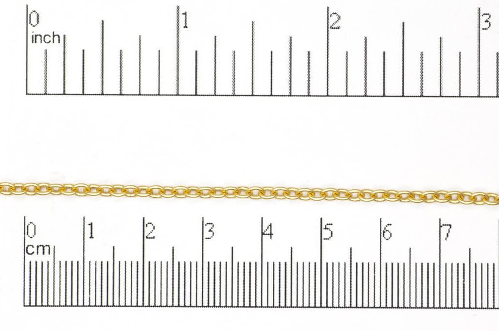 2.5mm Round Cable Chain sold by the Foot - CH 924