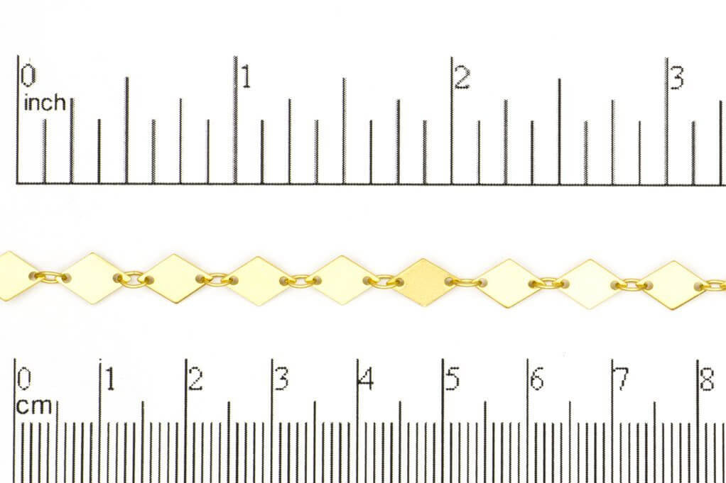 2mm x5mm Diamond Specialty Chain Sold by The Foot - CH 925
