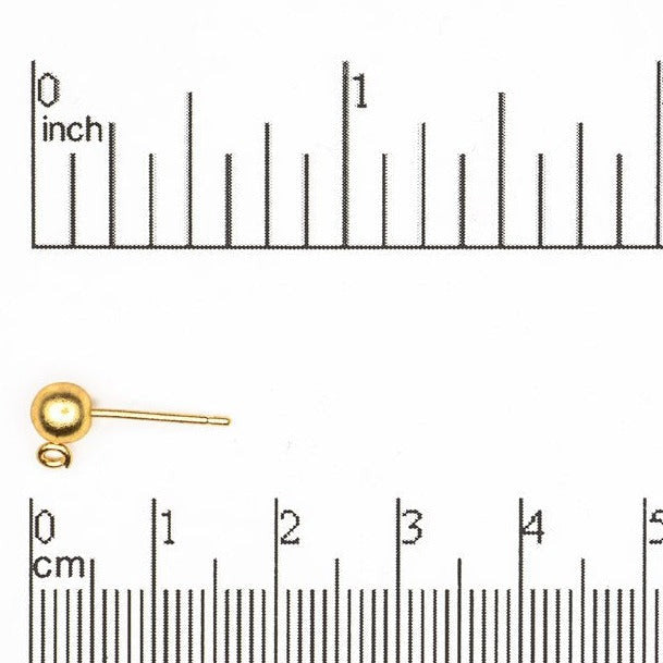 5mm Ball Post Earwire. Sold by the Dozen - EW5007POST