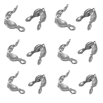 Clamshell Bead Tip End Cap 3.2mm in Non Tarnish Gold - Sold Per Piece