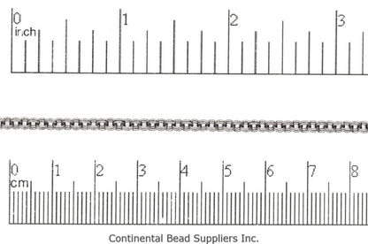 3mm Double Link Cable Chain Sold by The Foot - CH 885