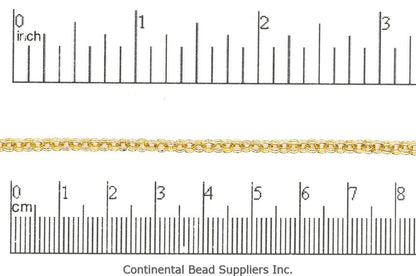 3mm Double Link Cable Chain Sold by The Foot - CH 885