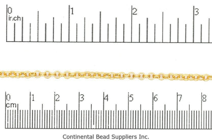 3mm Double Link Cable Chain Sold by The Foot - CH 885