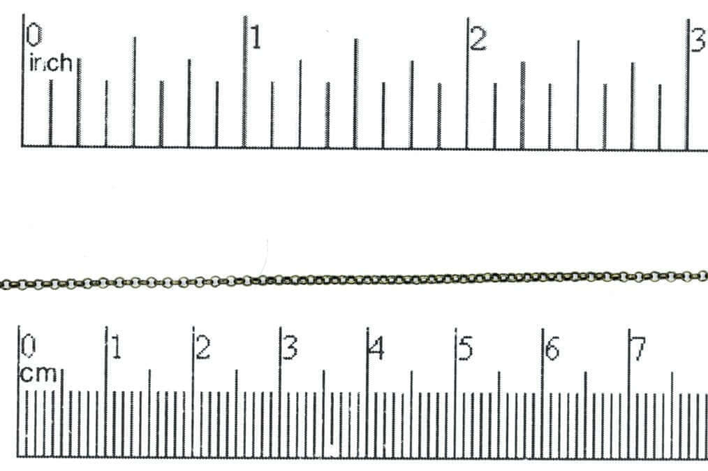 1mm Elegant Baby Rolo Chain sold by The Foot - CH 887