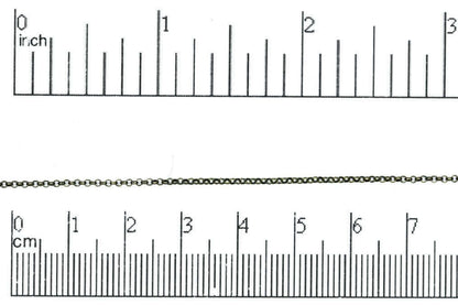 1mm Elegant Baby Rolo Chain sold by The Foot - CH 887