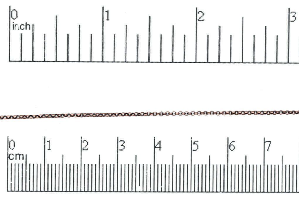 1mm Elegant Baby Rolo Chain sold by The Foot - CH 887