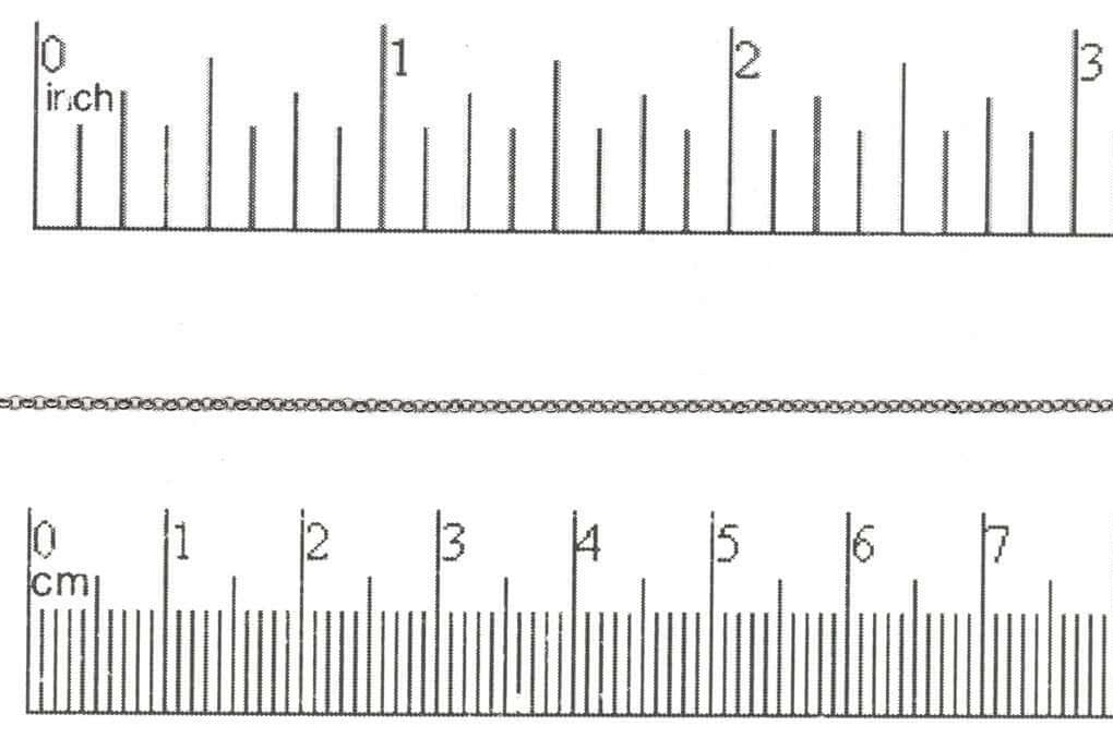 1mm Elegant Baby Rolo Chain sold by The Foot - CH 887