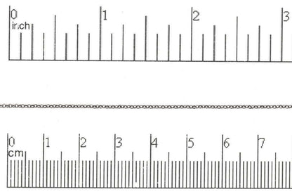 1mm Elegant Baby Rolo Chain sold by The Foot - CH 887