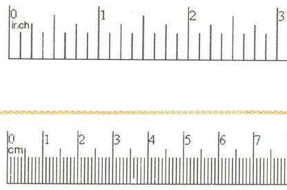 1mm Elegant Baby Rolo Chain sold by The Foot - CH 887