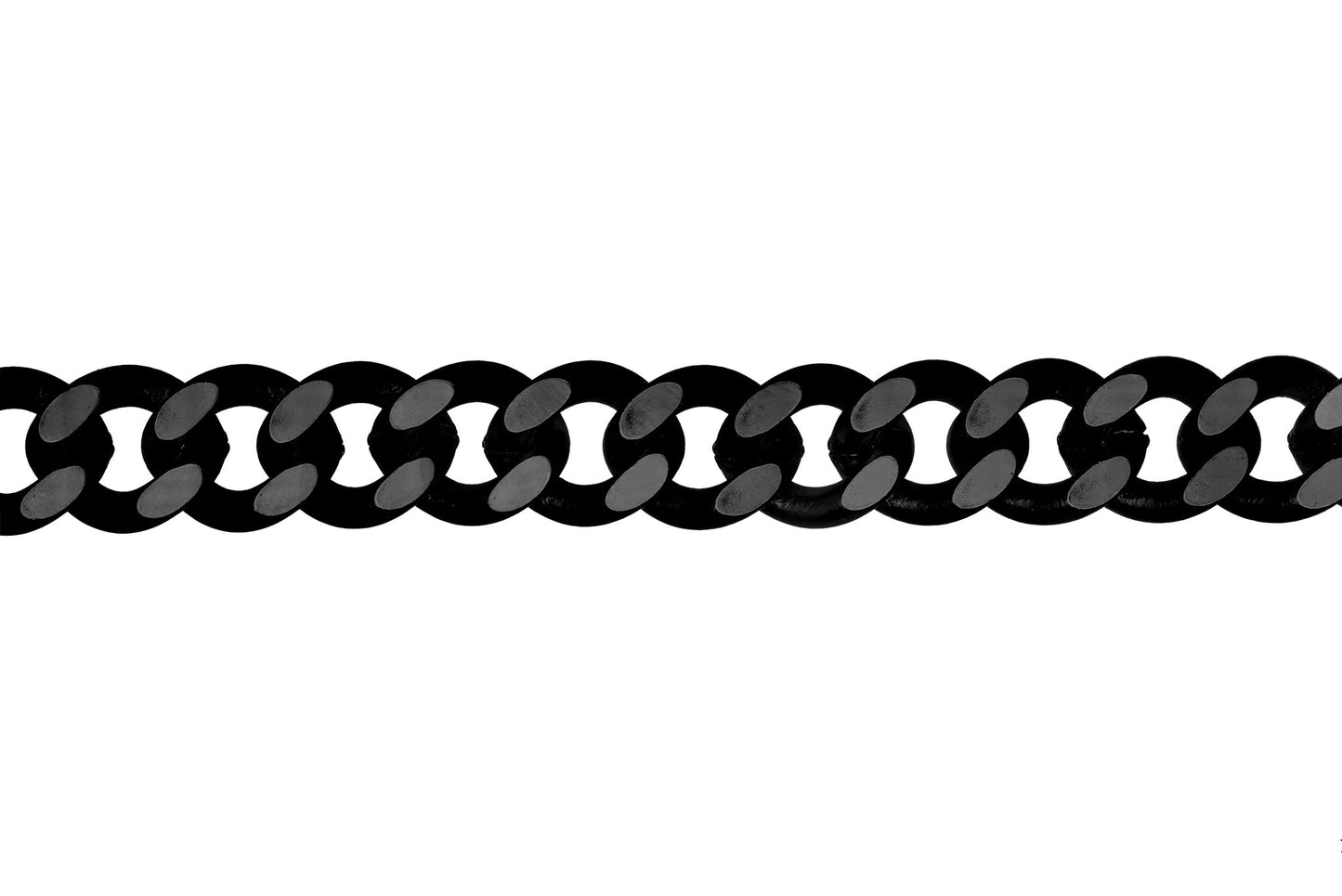 XL Cuban Link Curb Chain measures 12mm x 10mm available in Many Finishes sold by the Foot - CH 845