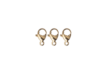 Lobster Claw Clasp Size XS - Available In Waterproof Gold - Measures 9mm x 5mm - Made From Stainless Steel - Sold Individually - C101SS/G.