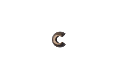 4mm Crimp Cover - Made from Brass - Electro-Plated - 100% Lead Safe - Nickel Free - Hypoallergenic - Sold Individually - CCOV4