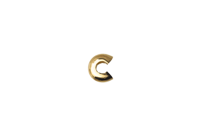 4mm Crimp Cover - Made from Brass - Electro-Plated - 100% Lead Safe - Nickel Free - Hypoallergenic - Sold Individually - CCOV4