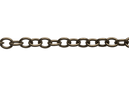 Oval Cable Chain 7mm x 5.8mm available in Multiple Colors sold by the Foot - CH 2609