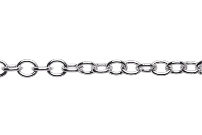 Oval Cable Chain 7mm x 5.8mm available in Multiple Colors sold by the Foot - CH 2609