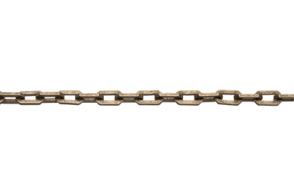 Cable Chain with Angular Brutalist Design - Measures 6mm x 10mm - Sold by the Foot - CH 2614