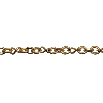 10mm x 8mm Oval, 12.7mm x 7mm Infinity Link Cable Chain - Made of Brass - Sold by the Foot - Ch-818