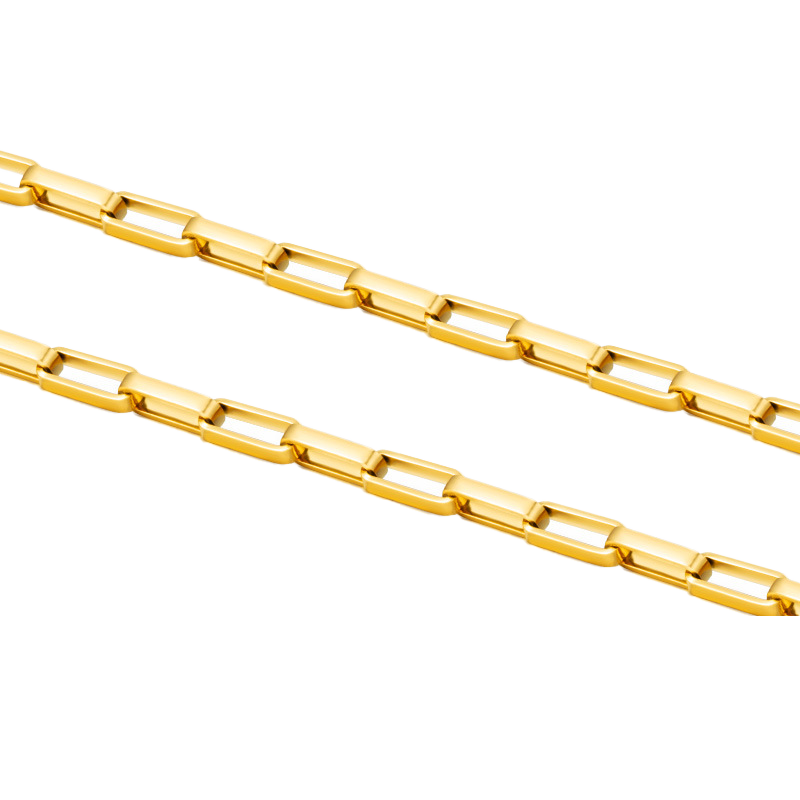Box Chain Small Size 3mm - Non Tarnish Waterproof Gold - Per Foot CH-81SS/G