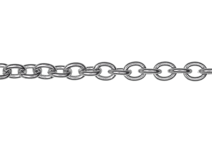 Cable Chain - 5.5mm x 7mm - Made from Stainless Steel - Sold by the Foot - CH 116SS