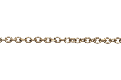 Cable Chain Size Small - Available in Waterproof Gold - Measures 3.7mm x 3mm - Sold by the Foot - CH 123SS/G