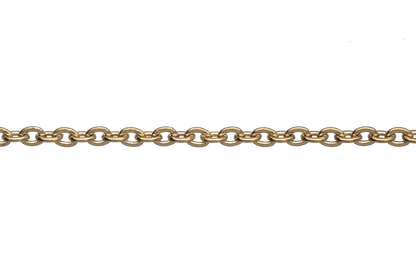 Tiny Cable Chain available in Waterproof Gold Measures 0.75mm sold by the Foot - CH 137SS/G
