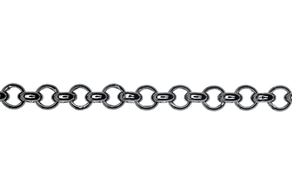 Rolo Belcher Chain Medium Size measures 3.5mm available in Multiple Finishes sold by the Foot - CH 350