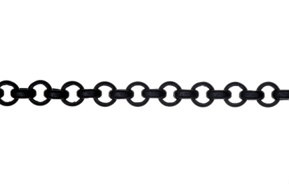 Rolo Belcher Chain Medium Size measures 3.5mm available in Multiple Finishes sold by the Foot - CH 350