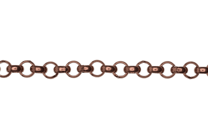 Rolo Belcher Chain - 7mm available in Multiple Colors sold by the Foot - CH 5