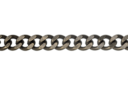 XL Cuban Link Curb Chain measures 12mm x 10mm available in Many Finishes sold by the Foot - CH 845