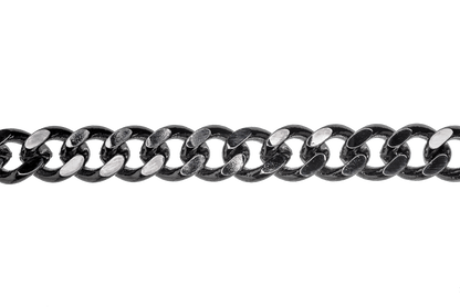 XL Cuban Link Curb Chain measures 12mm x 10mm available in Many Finishes sold by the Foot - CH 845