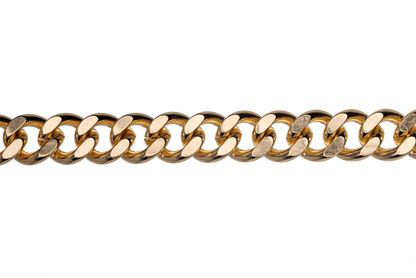 XL Cuban Link Curb Chain measures 12mm x 10mm available in Many Finishes sold by the Foot - CH 845