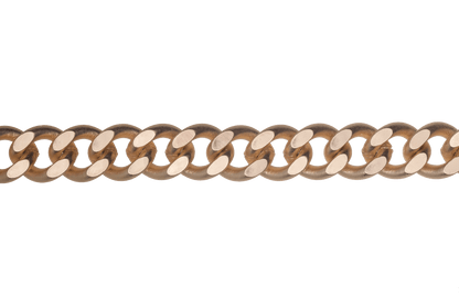 XL Cuban Link Curb Chain measures 12mm x 10mm available in Many Finishes sold by the Foot - CH 845