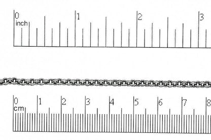 3mm Double Link Cable Chain Sold by The Foot - CH 885