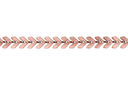 Chevron Herringbone Specialty Chain - Multiple Finishes Available - Measures 6.5mm - Sold by the Foot - CH 892