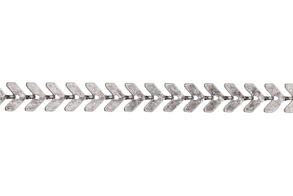 Chevron Herringbone Specialty Chain - Multiple Finishes Available - Measures 6.5mm - Sold by the Foot - CH 892