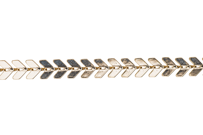 Chevron Herringbone Specialty Chain - Multiple Finishes Available - Measures 6.5mm - Sold by the Foot - CH 892