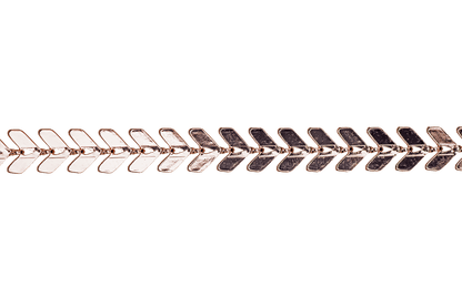 Chevron Herringbone Specialty Chain - Multiple Finishes Available - Measures 6.5mm - Sold by the Foot - CH 892