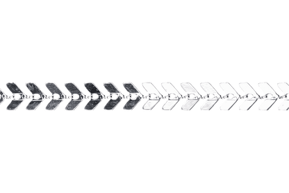 Chevron Herringbone Specialty Chain - Multiple Finishes Available - Measures 6.5mm - Sold by the Foot - CH 892