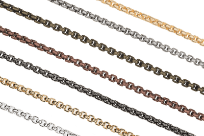2mm Venetian Box Rolo Chain Sold by The Foot - CH 933