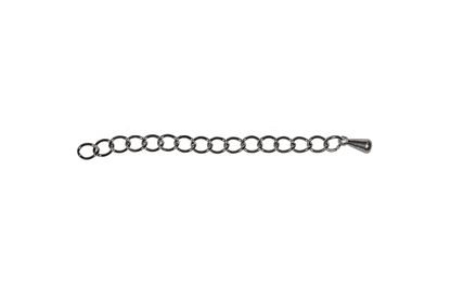 3mm Extender Curb Chain w/Pendant - Available in Multiple Colors - Sold Individually - CH-EXT2 2''
