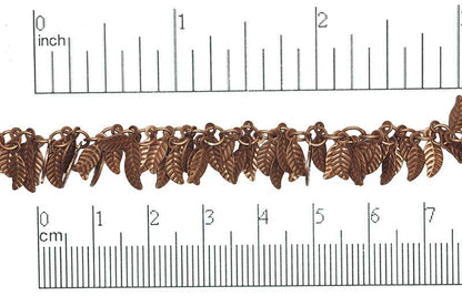 Leaves Cluster Specialty Chain - 4mm x 6mm - Available in Multiple Colors - Sold by the Foot - CH 347