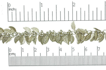Leaves Cluster Specialty Chain - 4mm x 6mm - Available in Multiple Colors - Sold by the Foot - CH 347